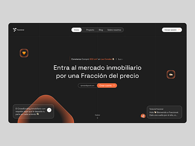 Fraccional - Web Concept branding graphic design hero section ui ux web design website