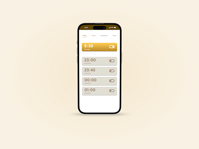 Alarmify [Alarm Page] mobile mobile design ui user interface