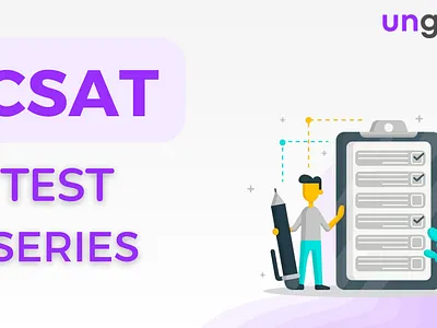 CSAT Test Series ( UNGIST) branding graphic design logo motion graphics