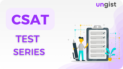 CSAT Test Series ( UNGIST) branding graphic design logo motion graphics