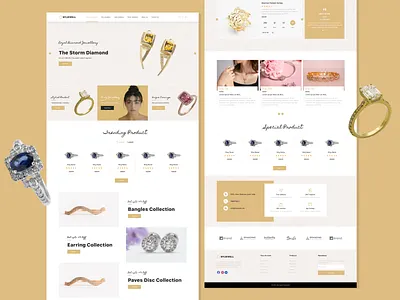 Well page ui design jewellery ui ui design uiuxdesign userinterface web layout website website layout