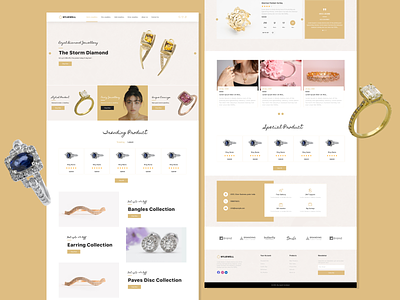 Well page ui design jewellery ui ui design uiuxdesign userinterface web layout website website layout
