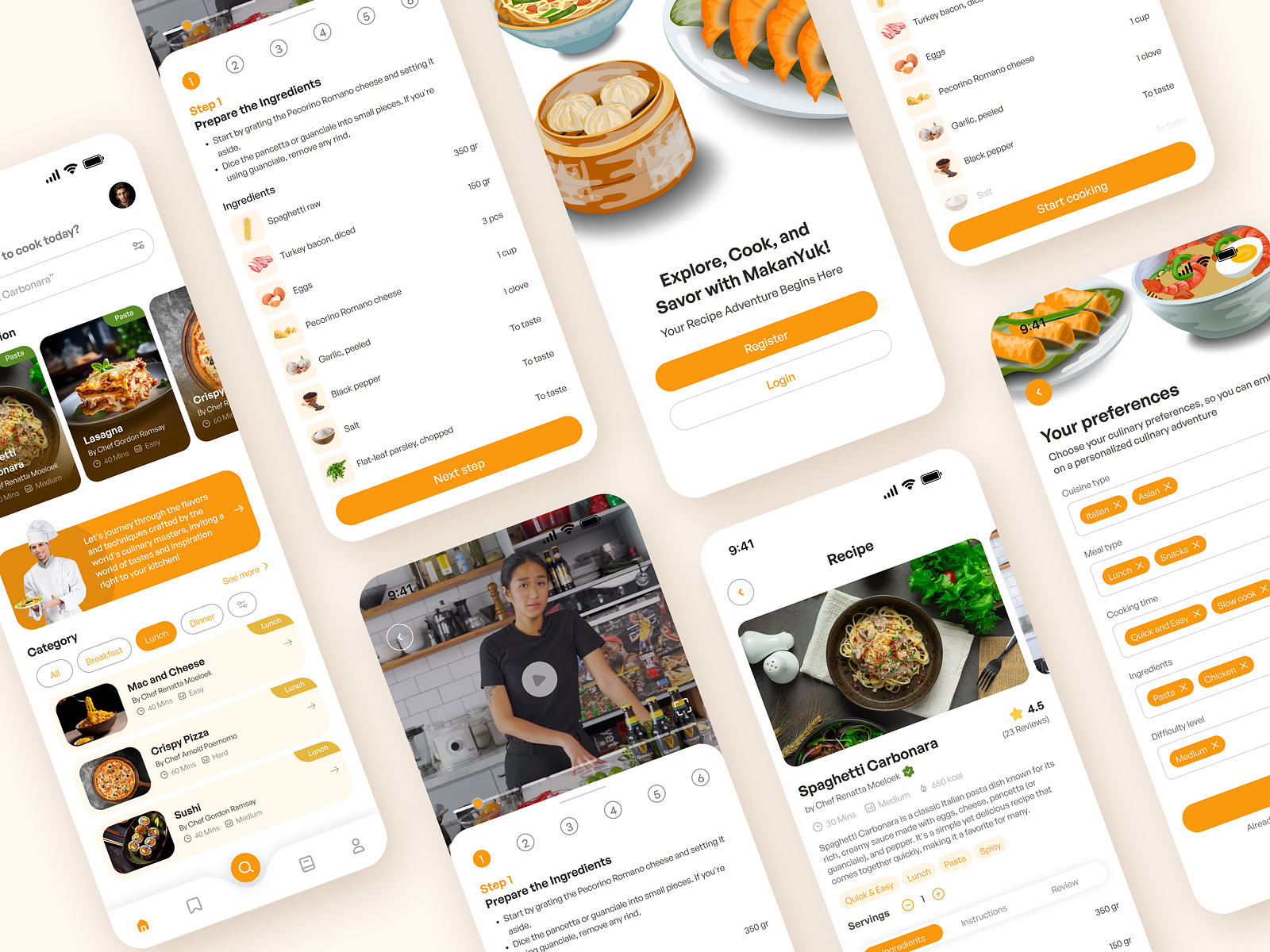 MakanYuk! Food Recipe Apps by Hilmy Akbar on Dribbble