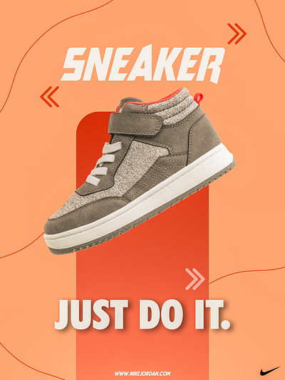 Air Jordans - Nike Poster Design 3d animation branding graphic design logo motion graphics ui