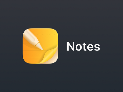 Notes - App icon redesign concept #34 app branding design graphic design illustration logo typography ui ux vector