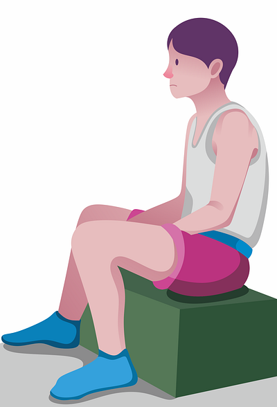 Sad Boy adobe boy cartoon design vector