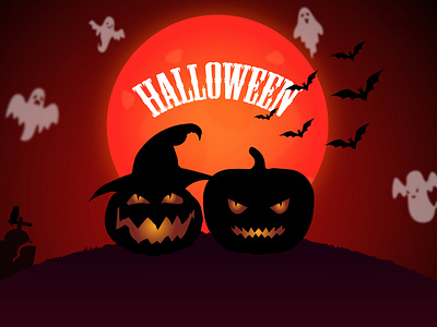 Happy Halloween design 2 november bat cemetery dark dark moon ghost halloween halloween design halloween ghost halloween pumpkin pumpkin scary scary pumpkin spider