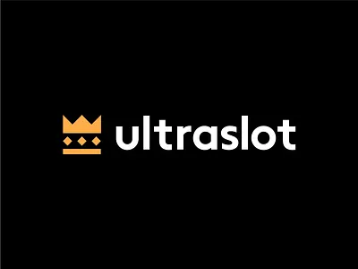 ultra slot - casino - slots - crown logo branding casino crown finance gambling gaming geometric identity logo mark modern royal slot slots symbol ultra