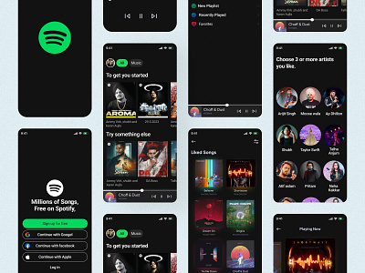 Spotify App UI Design