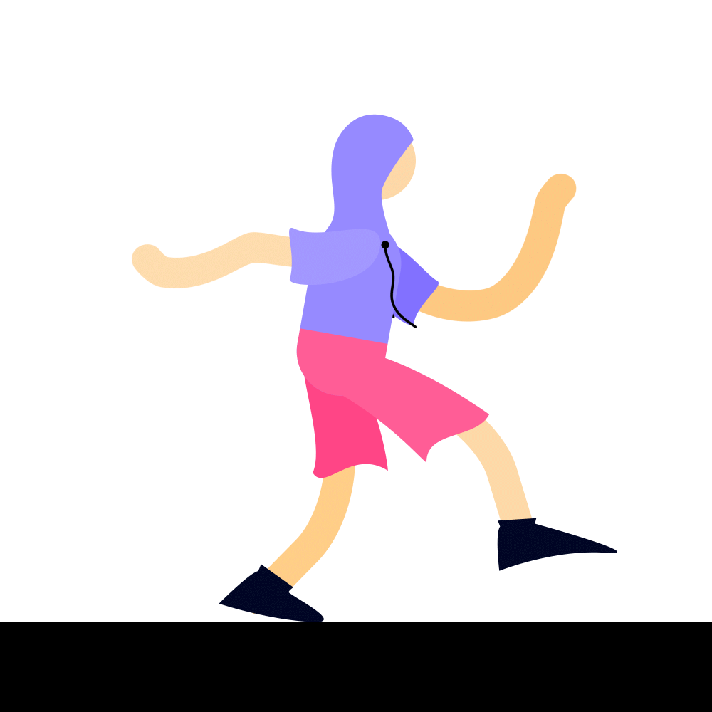 Walking man in a tracksuit animation art design digital fitness graphic design illustration sport wiggle