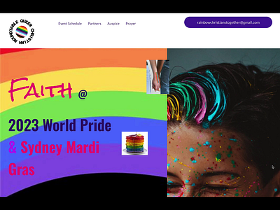 World Pride Faith (Real Project) animation branding design graphic design ui ux web design