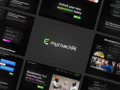 Site redesign for mycoachai.com 💪 branding clean logo ui user center design user experience design