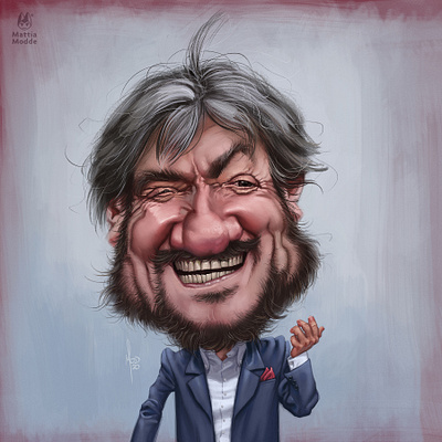 Il Mandrake actor art caricature comedian digitalpainting funny genius gigiproietti illustration italianactor italy portrait