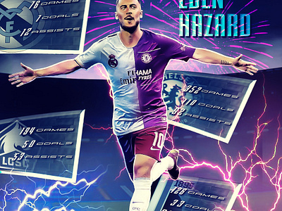 Eden Hazard will forever be remembered. branding graphic design typography