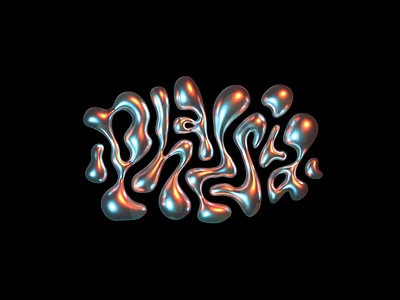 Phaesia option_2 3d acid calligraphy chrome customtype lettering liquid logo logotype typemate typography