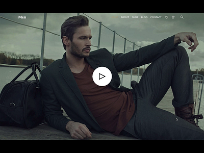 Themify - Men's Shoppe animation branding design graphic design ui ux web design