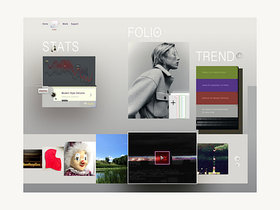 digital page portfolio site 2d dashboard digital fashion figma frame graphic design gray style interactive design menu pages photo play portfolio portfolio site site stats theme trend web site