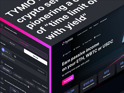 DeFi service | crypto landing page bitcoin blockchain branding clean coin crypto cryptocurrency defi design ethereum finance investment landing page logo trade trading ui ux web 3 webdesign
