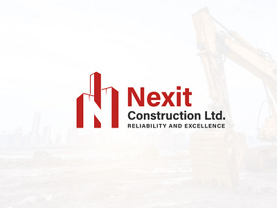 Nexit Construction Ltd logo branding constructio design graphic design illustration logo logo idea logoconcept logoderigner logodesign logos realstate logo