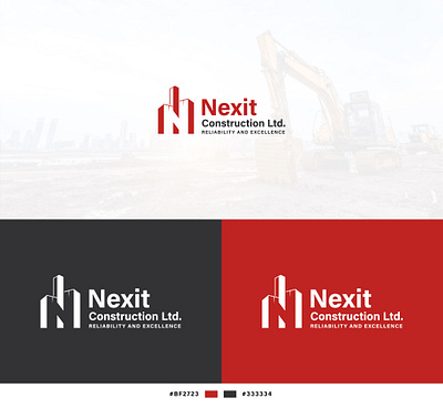 Nexit Construction Ltd logo branding constructio design graphic design illustration logo logo idea logoconcept logoderigner logodesign logos realstate logo