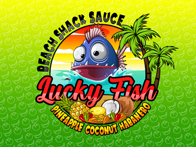 Mascot Logo Design branding cartoon fish logo food graphic design illustration logo logo design mascot mascot logo menu packaging sauce sauce logo typography vector