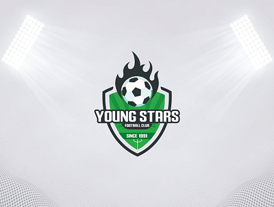 Young Stars Football Logo footballlogo illustration logo logo idea logoconcept logodesign logodesigner logos mordan logo sportlogo young stars young stars football logo