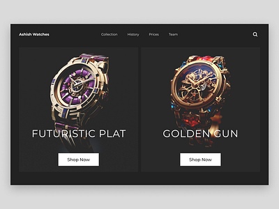 Premium Watch Collection Website Design 3d animation branding graphic design logo motion graphics premium ui watch watches