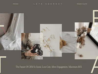 Leta Marketing Agency design digital brand marketing marketing agency website typography ui ux website