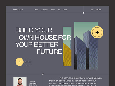 Real Estate Website Ui v4 apartment branding design interface landing page minimal design product property real estate real estate agency real estate branding service startup typhography ui ux web web design web ui website