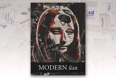 Poster Design – Modern Lisa art flyer graphic design modern poster typography vishual story