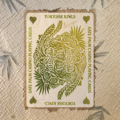 Date Palm Font animal art antique artifact badge cards court cards deck of cards display font face cards galapagos oblique parrot playing cards postcard retro textured font tortoise tropical turtlee vintage