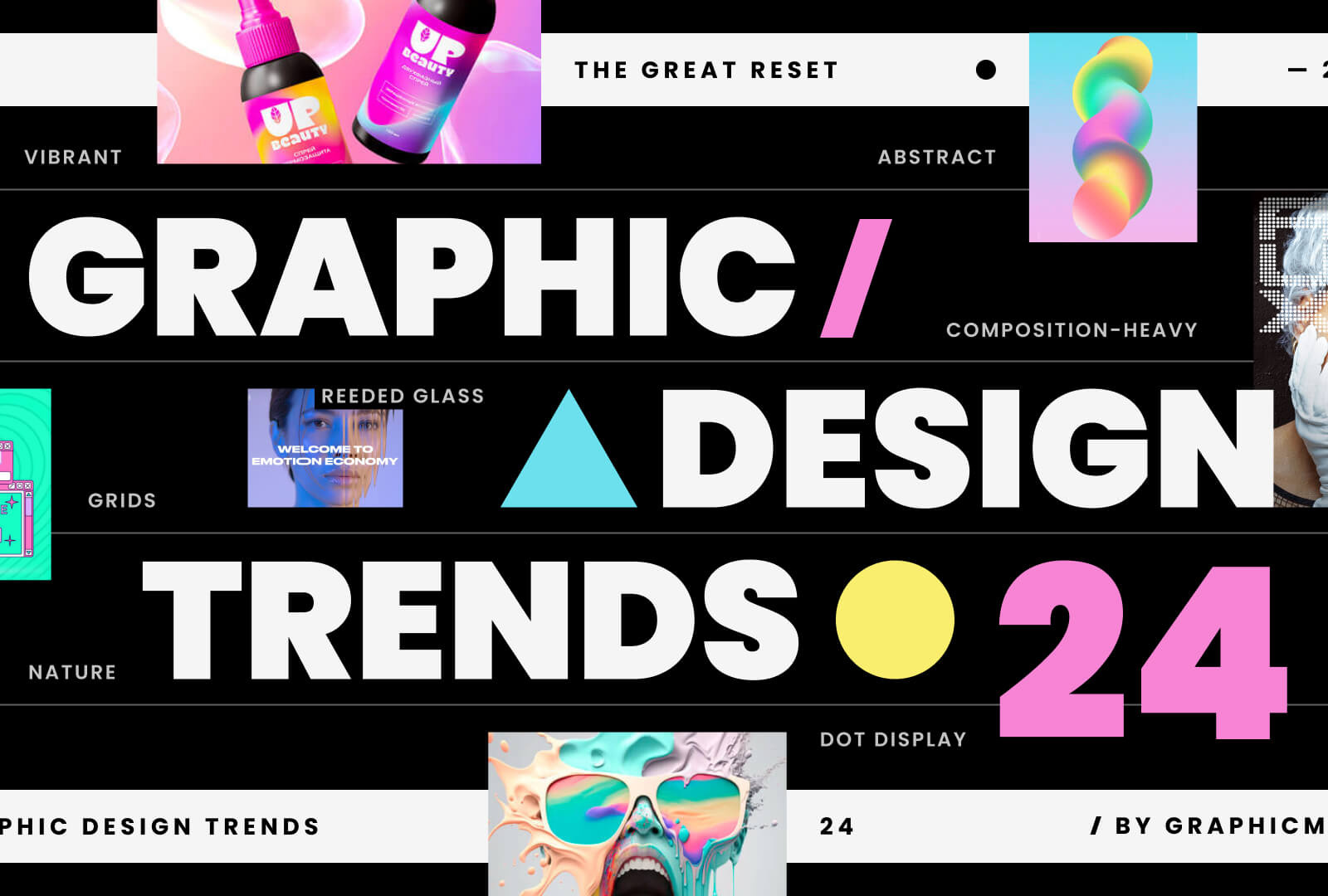 Graphic Design Trends 2024 The Great Reset by GraphicMama on Dribbble