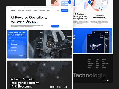 AI | Website Redesign 3d ai animation blue chatgtp dark graphic design logo minimal motion graphics style ui ux web