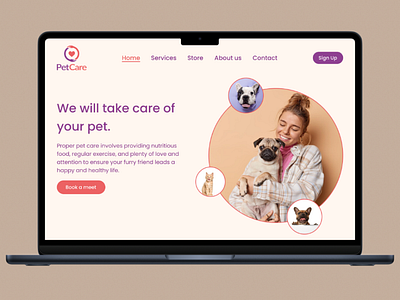 Pet Care - Landing Page cat dog landing page pet pet care