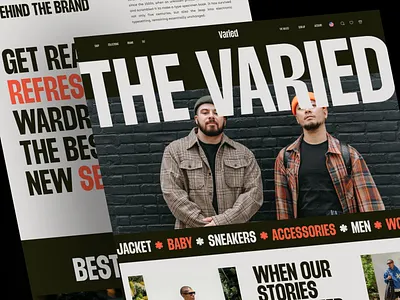 Varied eCommerce website bold design design ecommerce ecommerce landing page ecommerce website inspiration landing page modern design online shop online shop website ui ui design uidesign uiux website website deisgn