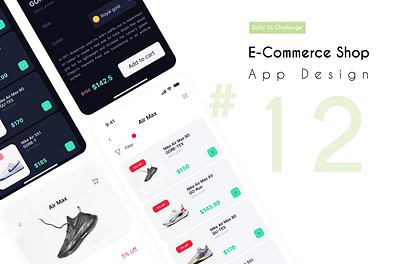 E-commerce Shop | App Design app design daily ui daily ui challenge dark mode light mode mobile app ui mobile design ui ui design uiux