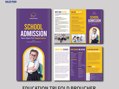 EDUCATION TRI FOLD BROUCHER DESIGN broucher broucher design broucher designer broucher inspiration broucherdesigns brouchers designs education broucher graphic design tri fold broucher