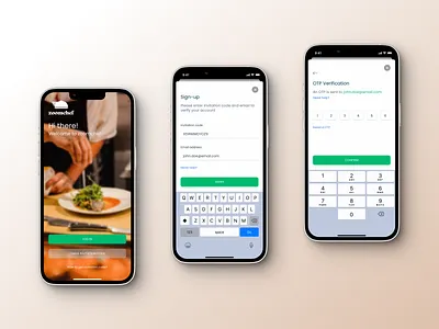 On-demand Chef Booking iOS Mobile App UI Design | Login branding chef app design figma food delivery illustration ios app ios app ui log in login logo mobile ui onboarding onboarding ui sign in sign up typography ui ui ux vector