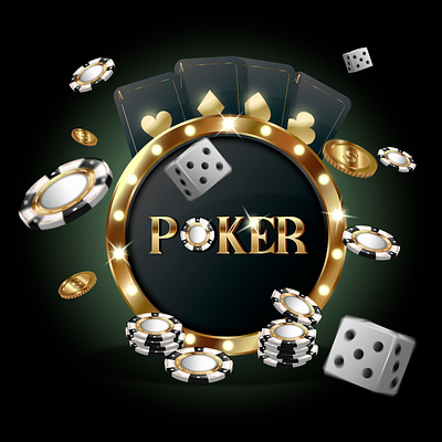 Poker online illustration 3d branding casino design graphic design illustration logo poker ui volumetric