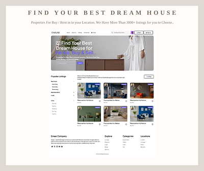 Find Your Best Dream House for Rental, Buy & Sell animation branding graphic design logo ui