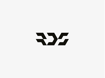 RDS branding brutalist construction design geometric icon logo machine minimal monogram strong symbol