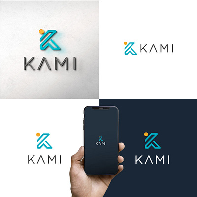 KAMI logo concept branding design graphic design hellosnoops logo logobranding logodesign minimalist startup ui