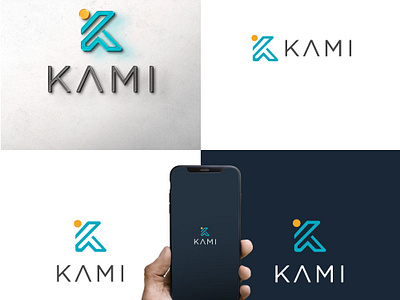 KAMI logo concept branding design graphic design hellosnoops logo logobranding logodesign minimalist startup ui