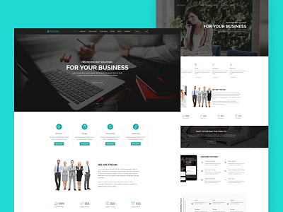 Consulting Business HTML Template - Tricon service business