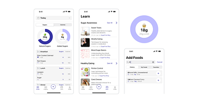 Sugar Tracking App app ui ux