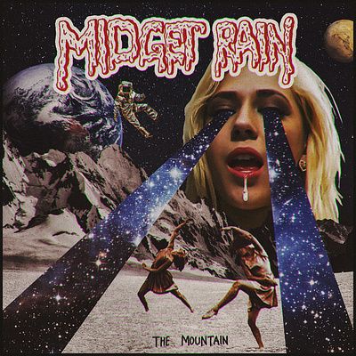 MIDGET RAIN album cover band art collage design digital graphic