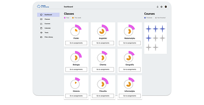 School Learning Platform app design ui ux