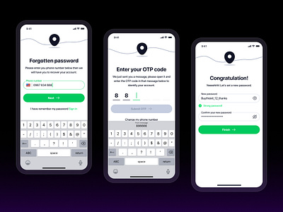 Forgotten Password UI App forgot password ui app forgotten password ui app travel app