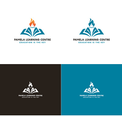 Pamela Learning Centre logo branding educational logo illustration knowledge learning centre logo logo concept logodesign logoidea school logo