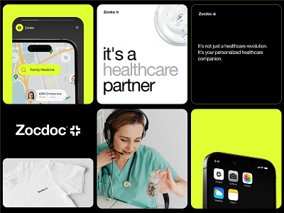ZocDoc - Logo and Brand Identity app b2b brand branding crm design graphic design health healthcare identity illustration logo logotype mobile product design saas software telemedecine ui ux